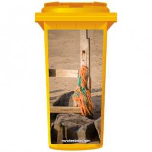 Fishing Nets On A Post Wheelie Bin Sticker Panel